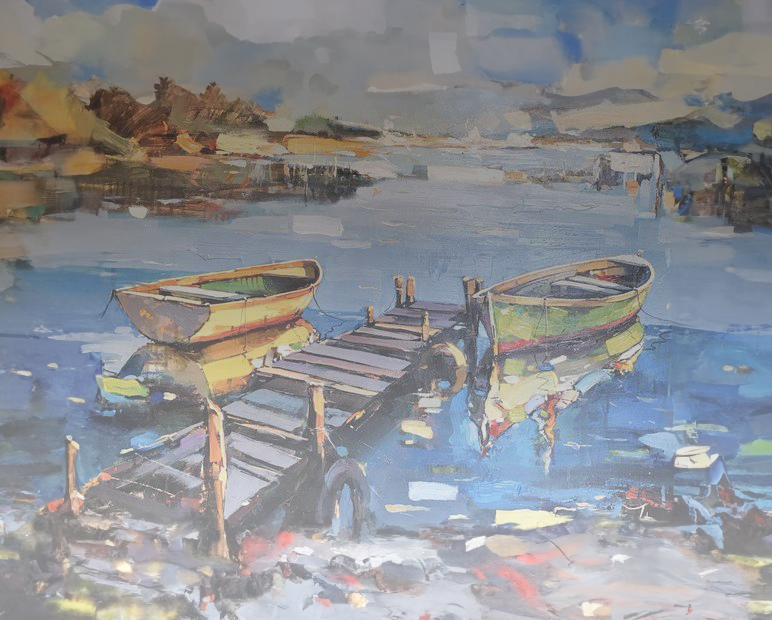 Georgi Kolarov Fishing Boats on the Quay